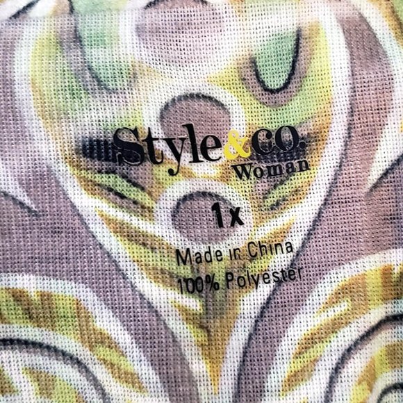 Style&co. Beaded Paisley Top - Picture 8 of 8